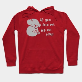 Lazy Sleeping Koala Hoodie